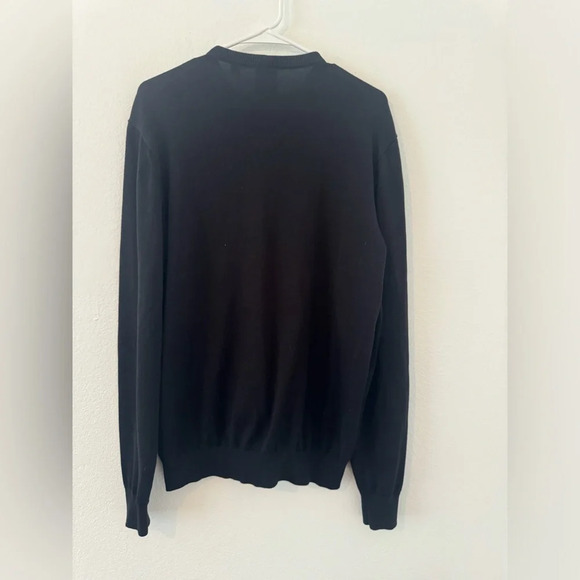 Armani Exchange Block Logo Embossed Sweater Cotton Blend Luxe Size Large - Picture 2 of 9